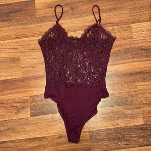 Purple Lace Bodysuit